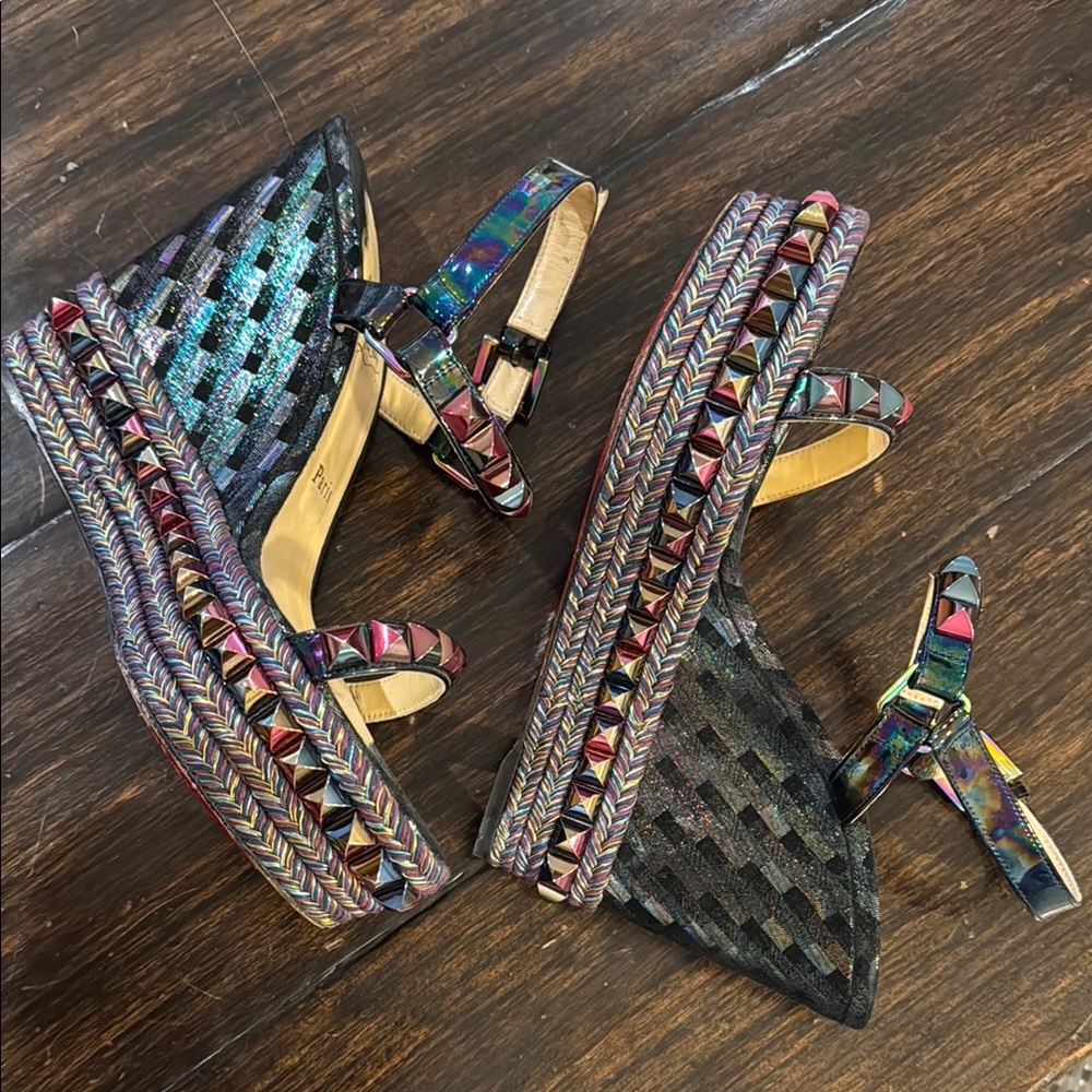 Christian Louboutin Multicolor Studded Women's Heels